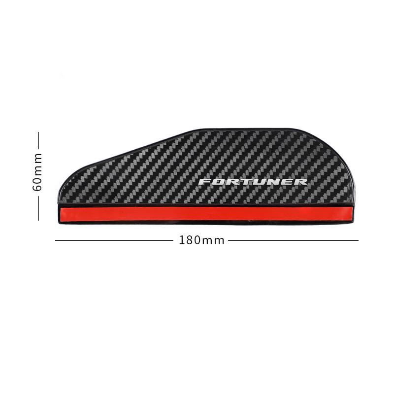 Car Rearview Mirror Rain Eyebrow Rain Shield Shade Protector Cover for Toyota Fortuner Accessories GO8