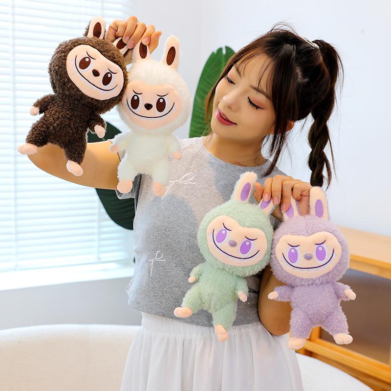 New Labubu Doll Bubble Mart Little Devil Plush Toy 30cm Wedding Toss Doll