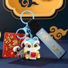 New Year Chinese Themed Lucky Lion Keychain Cute Pvc Gift For Family Friends And