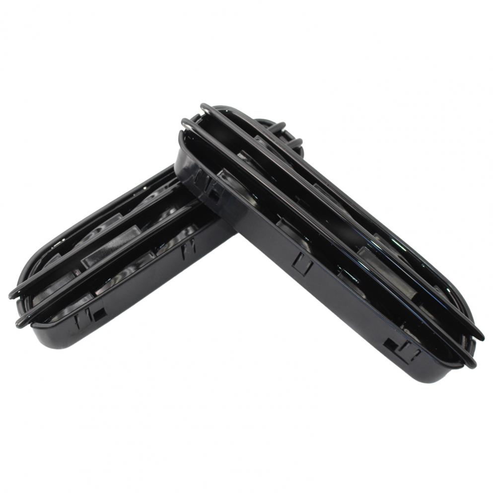 2Pcs Side Fender Air Flow Vent Grill Gloss Black Side Fender Vent Grill Modified Parts for BMW 5 Series M5 E39 E60 E61 1991-2010