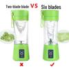 Portable 6-Blade Rechargeable Mini Electric Juicer Cup for Home