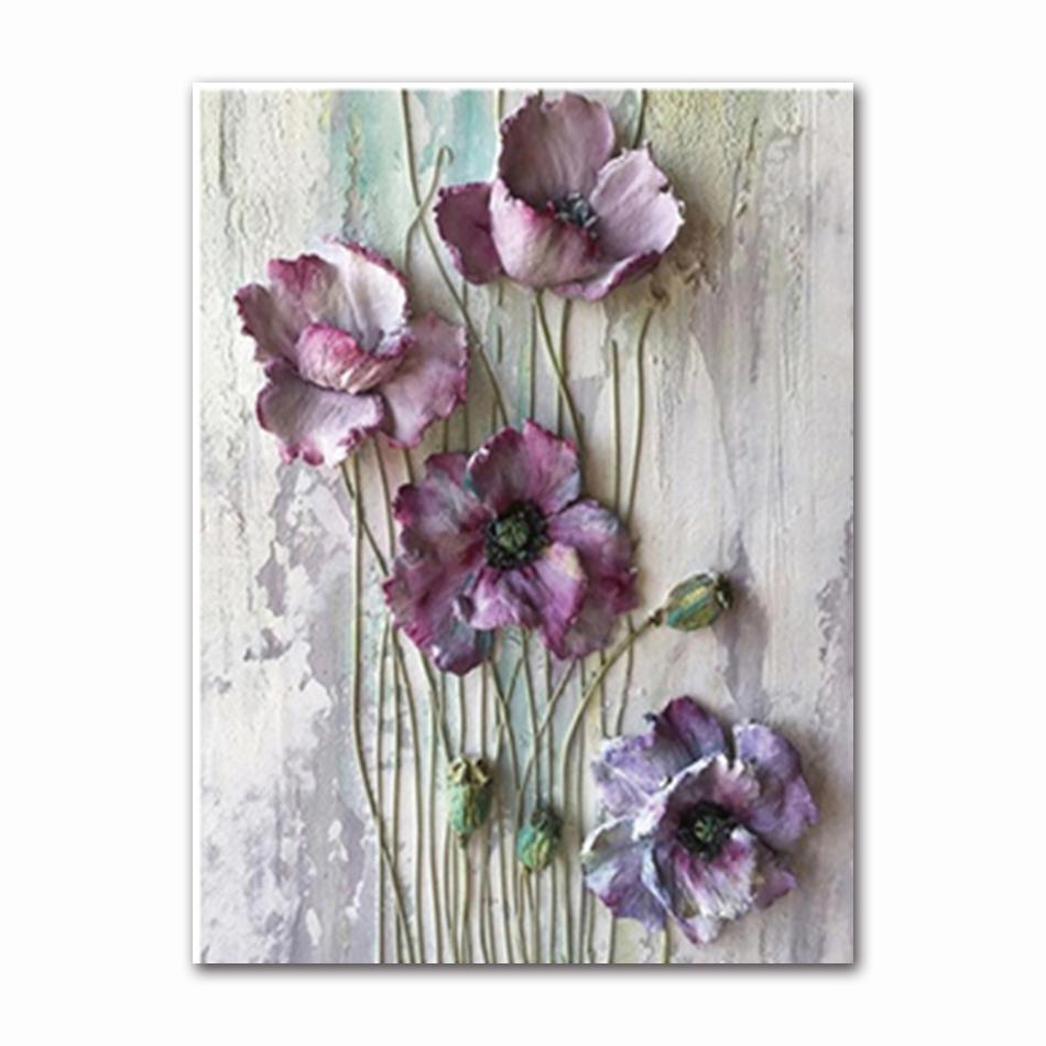 Nordic Modern Flower Poster Home Decoration Scandinavian Canvas Painting Wall Art Poster And Print Murals Living Room Decoration