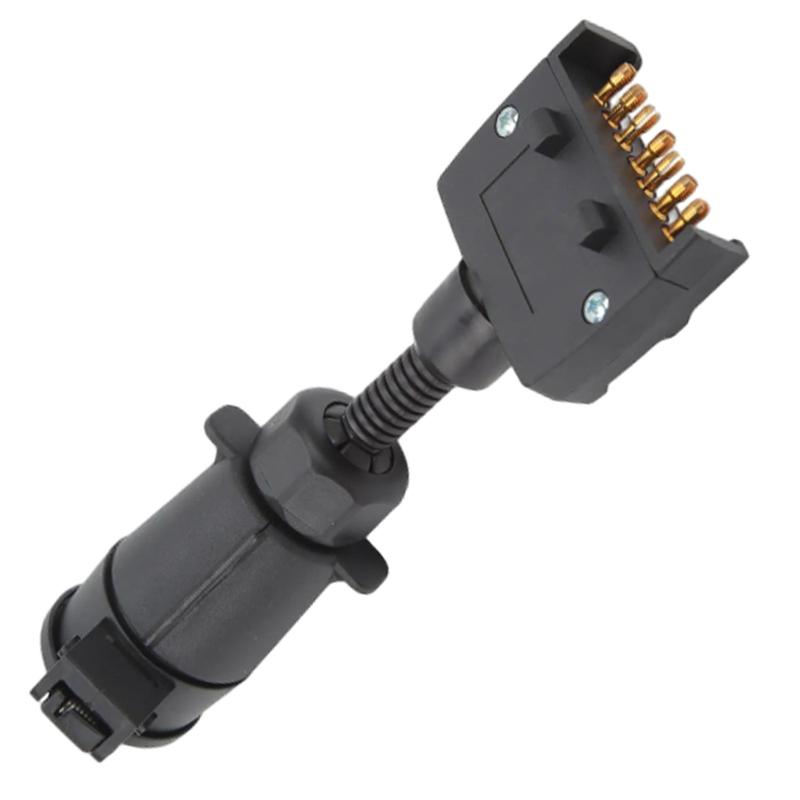 12 V Trailer Light Converter For Australian 7 way Round Female Plug to US 7 way Male Plug on Caravan and Trailer
