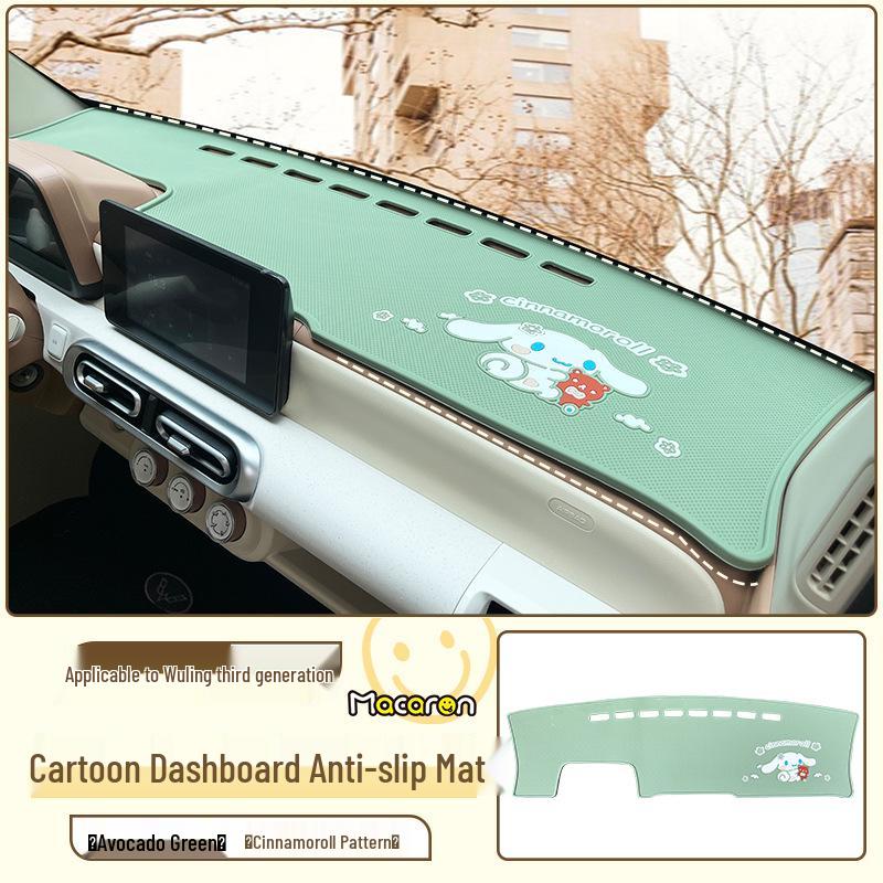 Wuling Hongguang 3. Gen Macaron Armaturenbrett Anti-Rutsch-Matte & Sonnenschutz