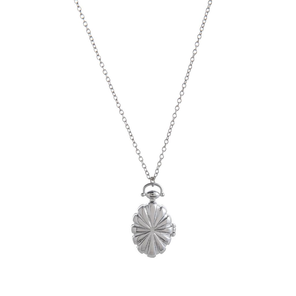 Retro Style Circular Opening and Closing Photo Album Mother's Day Gift Photo Box Oval Square Necklace Pendant for Women