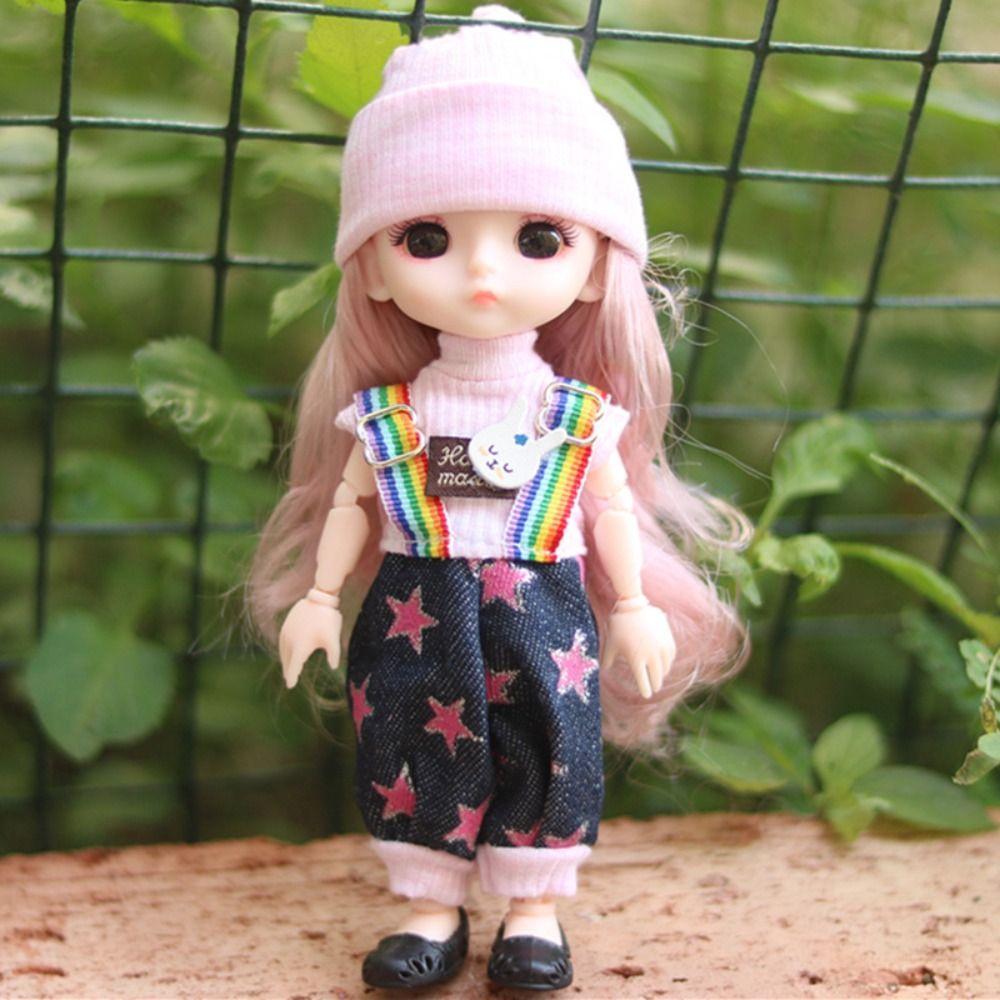 13 bewegliche Gelenke Mini-Mädchenpuppe mit Kleidung mit Kleidung Bewegliche Gelenke Mini-Mädchenpuppe Kinderspielzeug