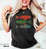 2026 Summer Womens Fish Pattern Ocean TShirt Unisex Cotton and Breathable Short Sleeve Oversized Loose Casual