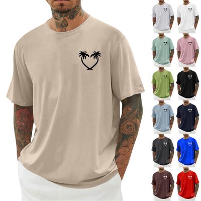 Men's Hawaii Printed T-Shirt Men's Loose Casual Short Sleeve Top