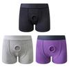 Womens Hollow Out Boxer Underpants Elastic Waist Panties with O-Ring Lingerie