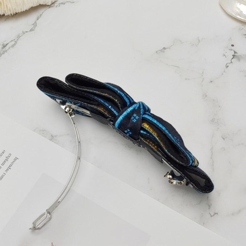 Maia Retro Pearl Hairpin - Blue
