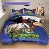 3pcs Scooby Doo and Friends Bedding Set 1 Soft Quilt Cover + 2 Pillowcases,  Suitable for All Seasons.H073