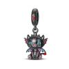 Black Spider Skeleton Charm Bead Components Skeleton Cat Poker Bead Component Pendant Bead Component Compatible With Copper Metal Authentic Original