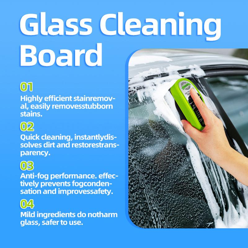 1/2/3pcs Automotive Car Oil Film Cleaning Brush,150ml Glass Oil Film Remover for Car Window,Windshield Brush For Car Care Hoses Windshield Washer 1