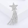 Ramadan Rhinestone Star Brooches for Women Unisex Glossy Moon Pins Office Party Friend New Year Gifts Jewelry Accessories