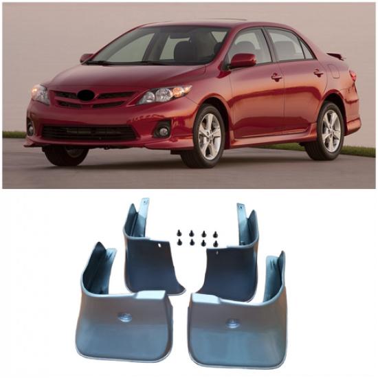 Серебристые окрашенные брызговики крыла для Toyota Corolla Sedan 2009-2013
