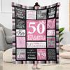 Customized Name Blanket Birthday Comfortable Soft Light Multi-purpose Blanket Suitable As Gifts for Friends Family Birthdays