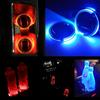2pcs Solar LED Cup Pad Holder RGB 7 Colors Lights USB Car Bottle Bottom Mat