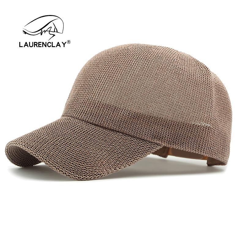 Hat Women's Summer Breathable Mesh Baseball Cap Simple Sunscreen Sun Hat Knitted Hollow Light Board Cap