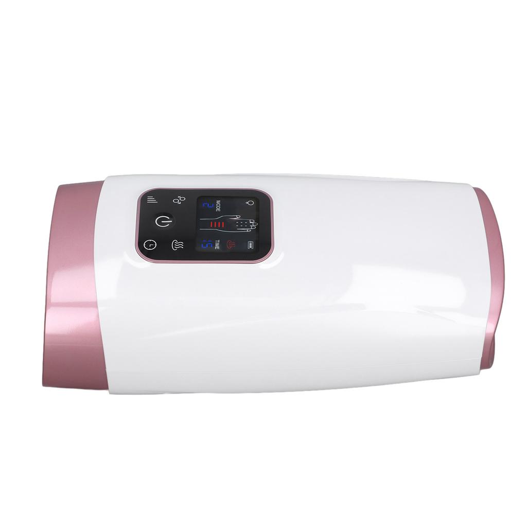 Handmassagegerät LCD 4 Stufen Kompression Elektrisches Fingermassagegerät mit Wärme für Finger Taubheit