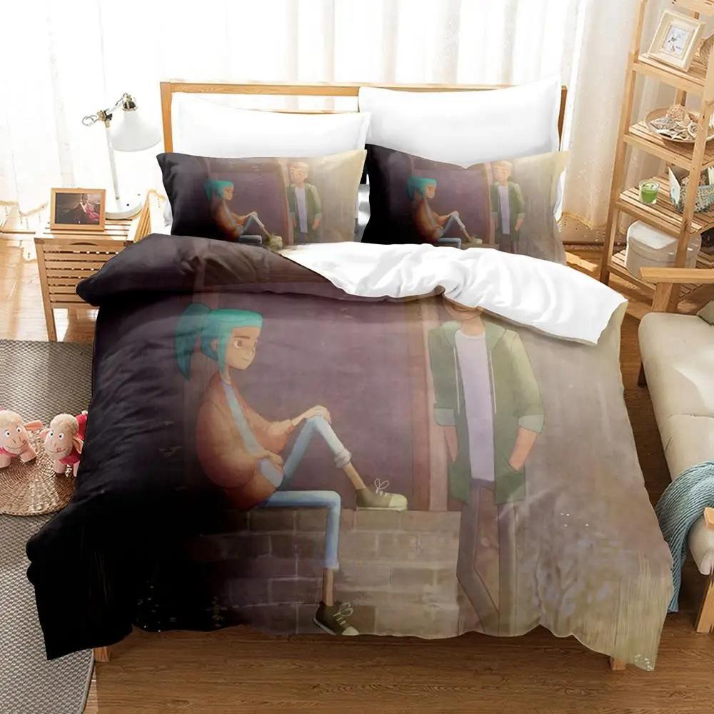 Game Oxenfree Bedding Set Single Full Queen King Size Bed Set Adult Kid Bedroom Duvetcover Sets Print Anime Bed Sheet Set
