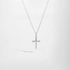Neuer Sterling Silber Gold Schwert Kleiner Anhänger Lange Kette Halskette Schlicht Hochzeit Rock Punk Dünner Schmuck Geschenk