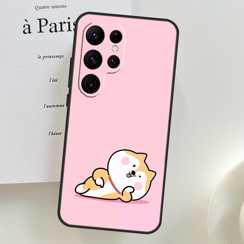 

Animal Shiba Inu Case For Samsung Galaxy S26 Ultra S25 S24 S23 S22 S21 S10 Plus S20 FE S25 Ultra Phone Cover Galaxy S23