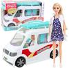LEAN Toys Doll Mobile Hospital Ambulance Car 2in1 Doll Doctor