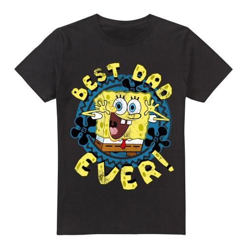 SpongeBob SquarePants Mens Best Dad Ever Fathers Day T-Shirt