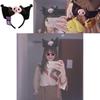 Carina fascia per orecchie Kuromi Fascia per capelli in peluche Per costume Kawaii e Cosplay Regali per ragazze