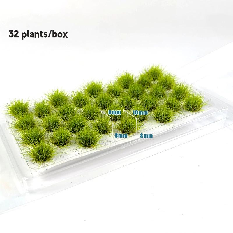 

32 Plants/Box Microlandscape Model Static Grass Grass Tufts Model Bushy Mini Farmland Static Railroad Terrain Miniature Scenery