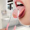 Neuer Zungenschaber aus Edelstahl Oraler Zungenreiniger Bürste Zungenzahnbürste Mundhygiene Hohe Qualität Zungenschaber