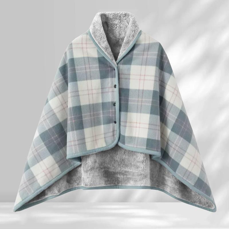 

Mother and Baby Grade Wrap Blanket Japanese Style Dual Purpose Thickening Multifunctional Office Nap Blanket Polyester Material 100x140cm