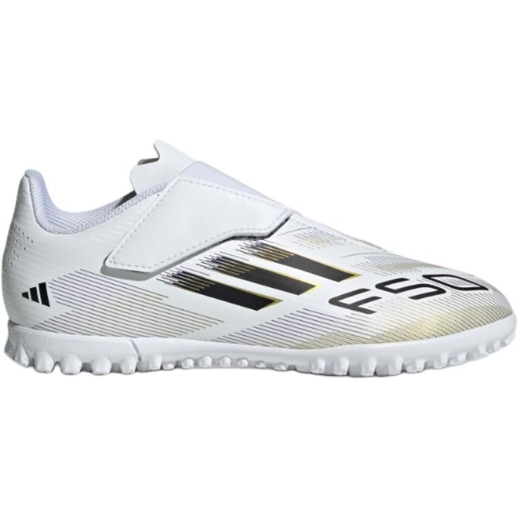 Adidas F50 Club Vel TF Stylish Comfortable Non-Slip Durable Low-Top Soccer Shoes Kids Soccer Shoes White JR1700
