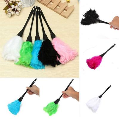 Handhold Portable Anti-static Cleaner Plastic Handle Home Cleaning Turkey Feather Duster
