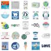 50 Global Climate Change Graffiti Stickers Luggage Trolley Case Notebook Waterproof DIY
