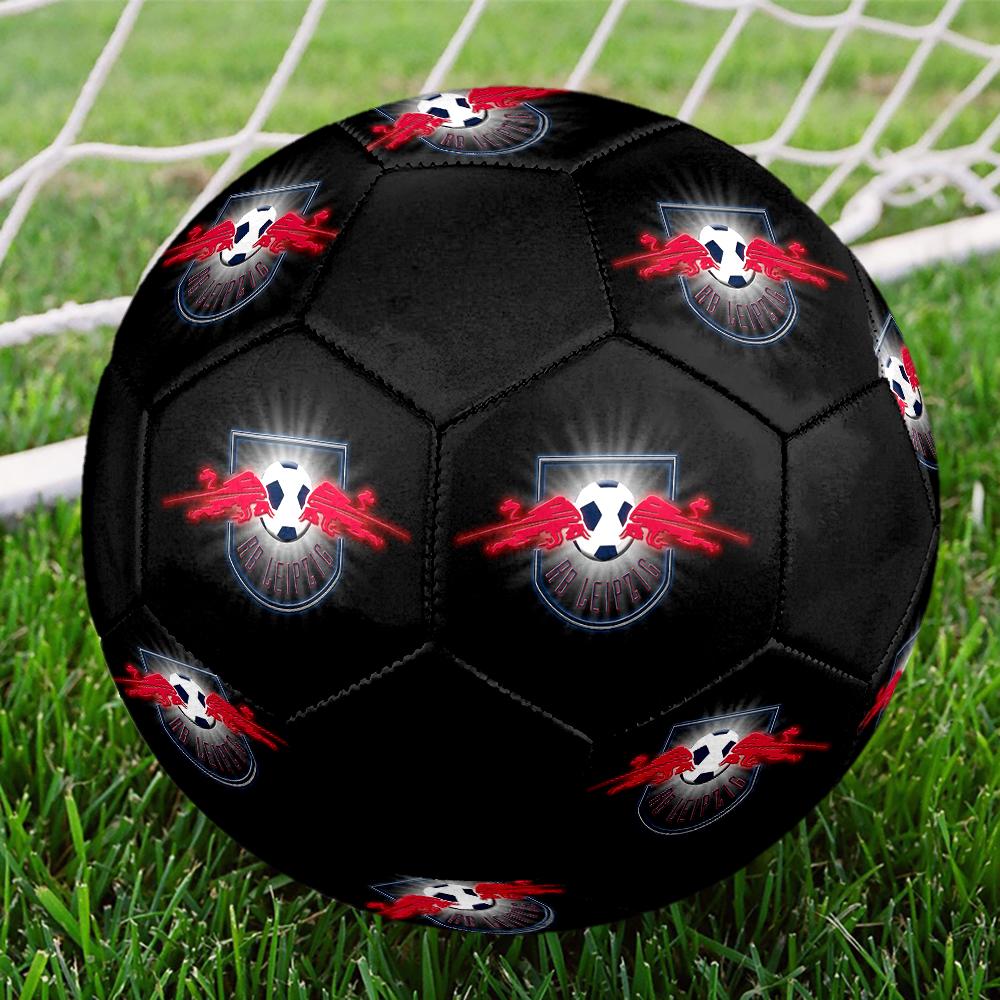 RB Leipzig Fußball, bunt, für alle Altersgruppen geeignet, maschinengenäht, PVC-Material, Wettkampfqualität, langlebig und hoher Rückprall