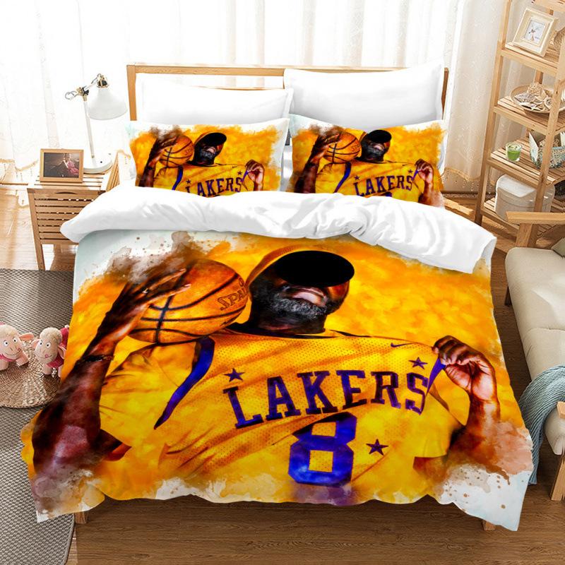 Basketball Comics Three-Piece Bedding Home Textile Quilt Cover Four-Piece Children'S Bedding