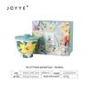 JOYYE Gardenia Hand-Painted Ceramic Mug with Lid