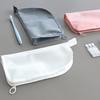 Portable Vertical Cosmetic Bag Women EVA Mesh Storage Bag Large Capacity Pen Cosmetic Toothbrush Organizer Holder Wash Pouch
