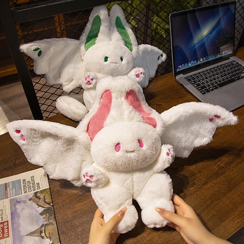 1pc Game Anime Spirit Rabbit Plush Flying Wings Bat Bunny Toy Stuffed Manta Aniamls Plushie Anime Doll Kids Girl Birthday Gift