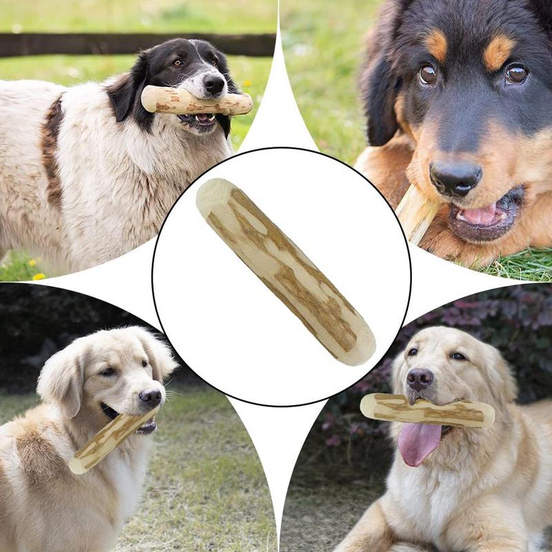 Dog Teeth Grinding Natural Coffee Wood Chewable Stick Teeth Cleaning Wooden Chewing Toy Calming Teething Toys Pet Supplies