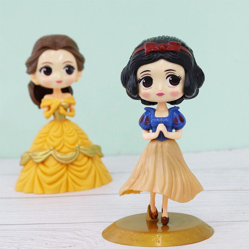 Enchanting Princess Bella Snow White Figures Pvc Miniatures For Kids Girls Cake Decor