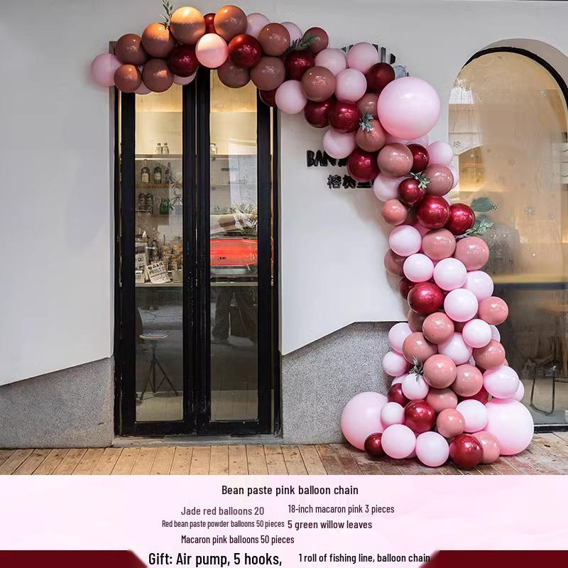 National Day Balloon Column & Flower Basket Decoration for Event Atmosphere
