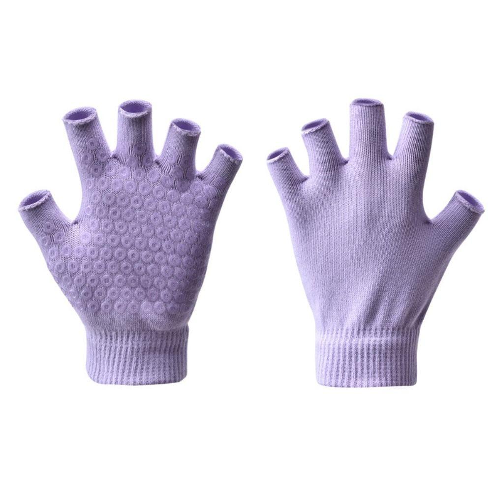Non-slip Pilates Gloves Half-finger Open-fingered Gloves Quality Fitness Gloves  Women