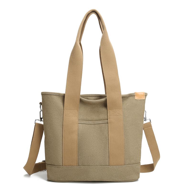 Women's Large Capacity Tote Bag Lightweight Canvas Shoulder Handbag