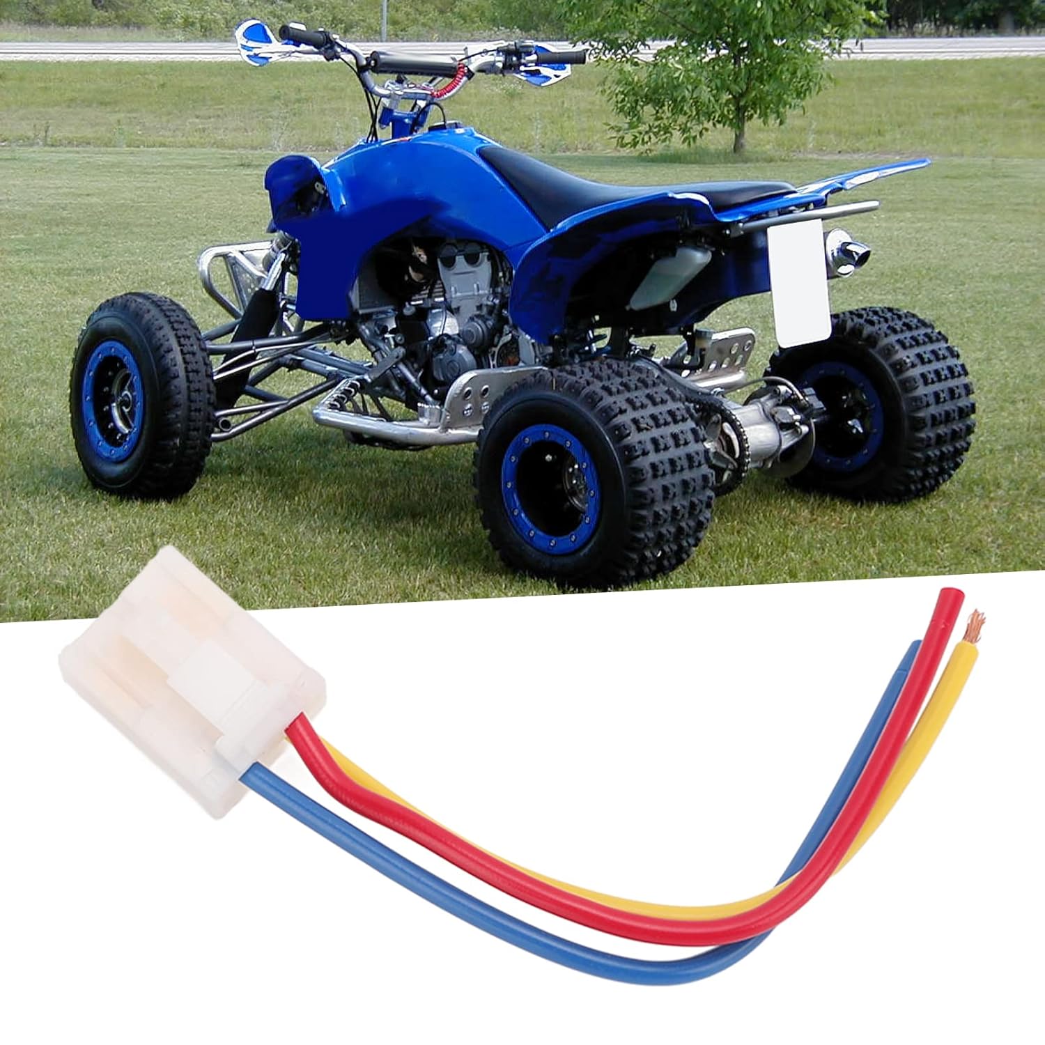 Starter Solenoid Relay Connector, Starter Relay Wiring Harness Heat for ATV