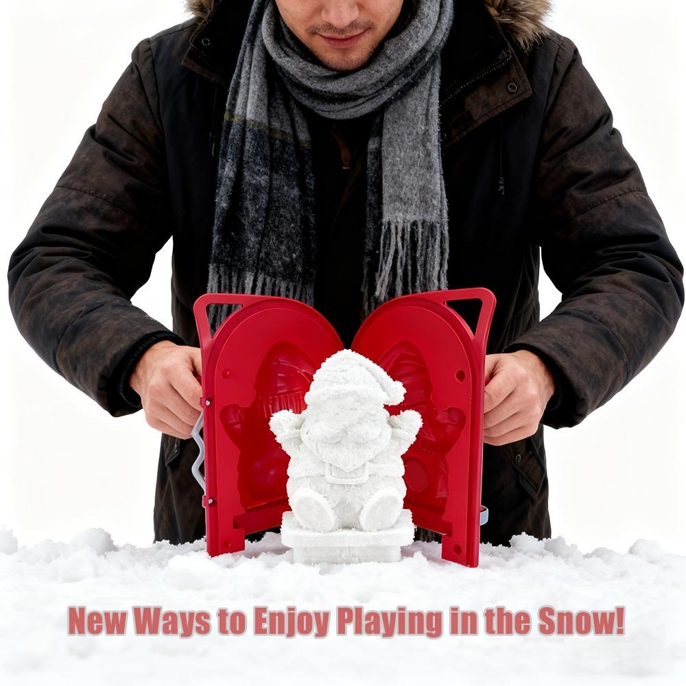 Montessori Christmas Snowball Clip Winter Summer Dual Use Snowman Pile Outdoor Toy Halloween
