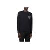 Emporio Armani Ss22 Solid Color Logo Print Crew Neck Long Sleeve Sweatshirt Men Sweatshirt Navy-Blue 6L1M82-1JHSZ-0920