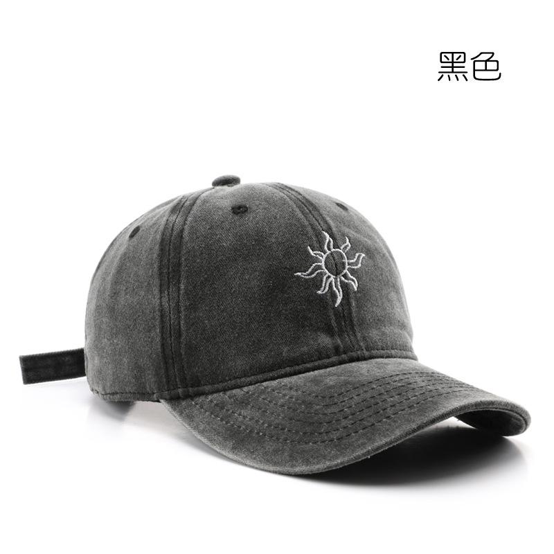 Baseball Cap Autumn and Winter Washed Embroidery Cap Outdoor Travel Sun Protection Shade Cap