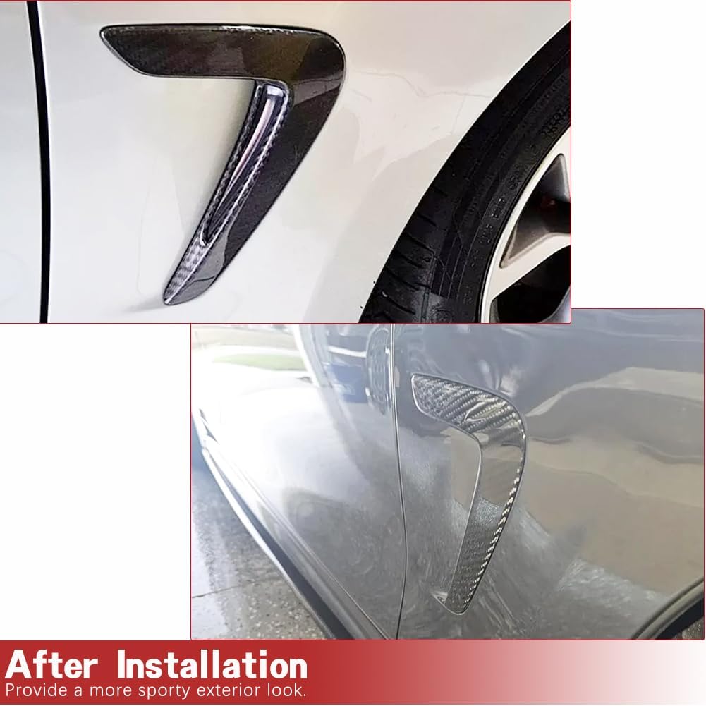 F32 Dry Carbon Fiber Side Fender Vent Fits for BMW 4 Series F32 F33 F36 418i 420i 428i 435i 440i Base &M Sport 2Door 4Door 2014-2019 Pure Air Intake